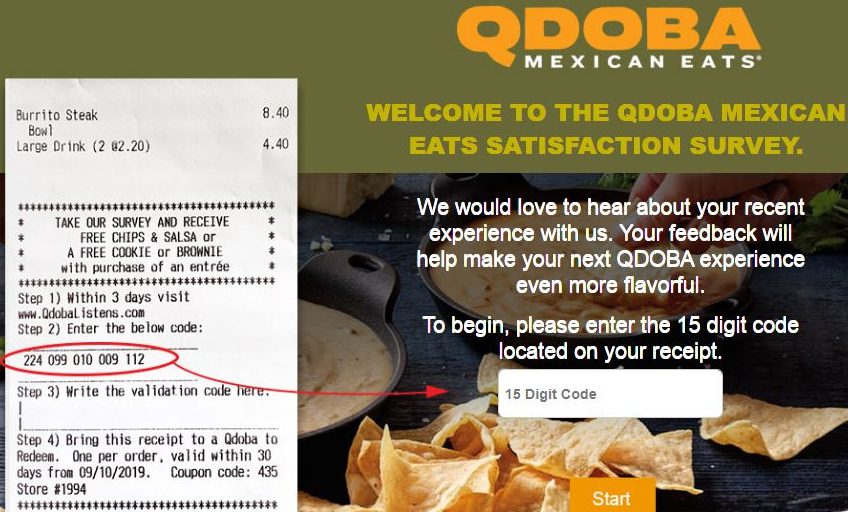 Qdoba Guest Satisfaction Survey